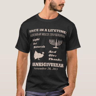 Vintage Funny Thanksgivukkah T-Shirt