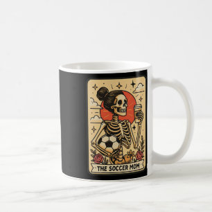 Vintage Funny The Soccer Mom Tarot Card Skeleton H Coffee Mug