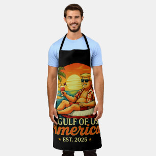 Vintage Funny Trump America's Gulf 2025 Apron