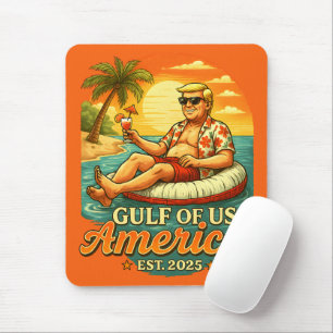Vintage Funny Trump America's Gulf 2025 Mouse Pad