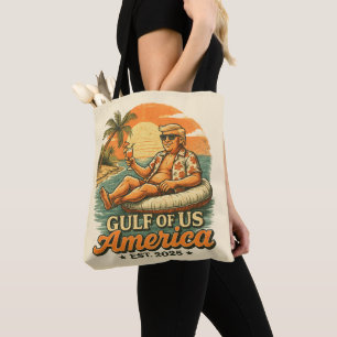 Vintage Funny Trump America's Gulf 2025 Tote Bag