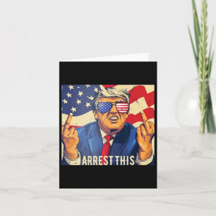 Vintage Funny Trump Arrest This 4th Of July 2024 Card