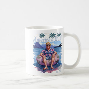 Vintage Funny Trump Shirt America's Gulf Trump Mer Coffee Mug
