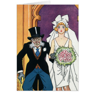 Vintage Funny Wedding, May December Romance