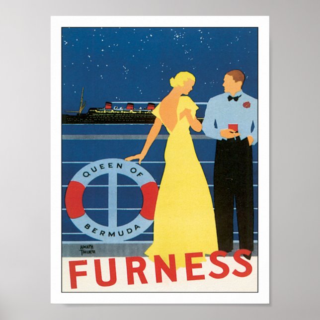Vintage Furness Bermuda Poster (Front)