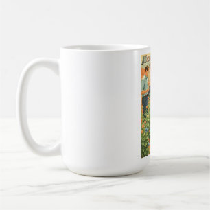 Vintage Futuristic Mars Garden Scene Coffee Mug