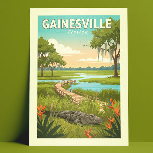 Vintage Gainesville Florida Postcard