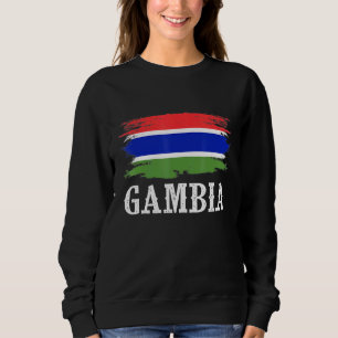 Vintage Gambia Flag I Love Gambia Sweatshirt