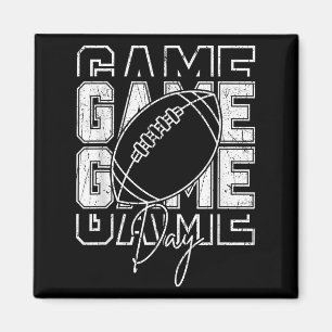 Vintage Game Day Football Funny Gameday Team Sport Magnet