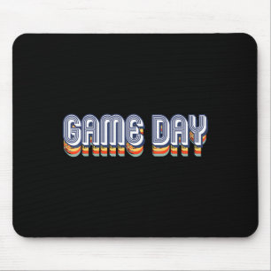 Vintage Game Day Retro Football Volleyball Soccer Mouse Pad