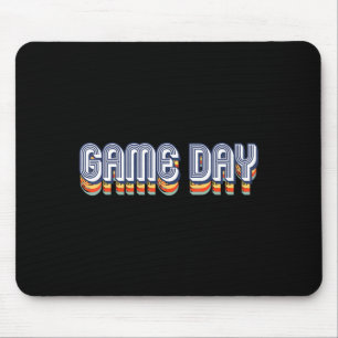 Vintage Game Day Retro Football Volleyball Soccer Mouse Pad
