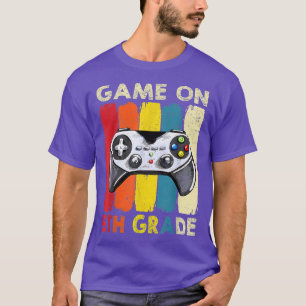 Vintage Game On 5th Grade Back To School Video Gam T-Shirt