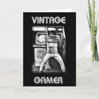 Vintage Gamer Birthday Card