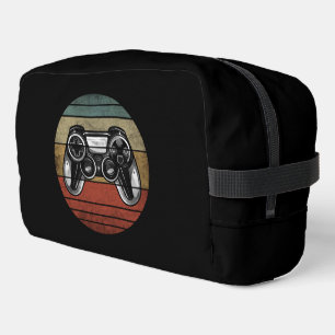 Vintage Gamer Black And White Dopp Kit