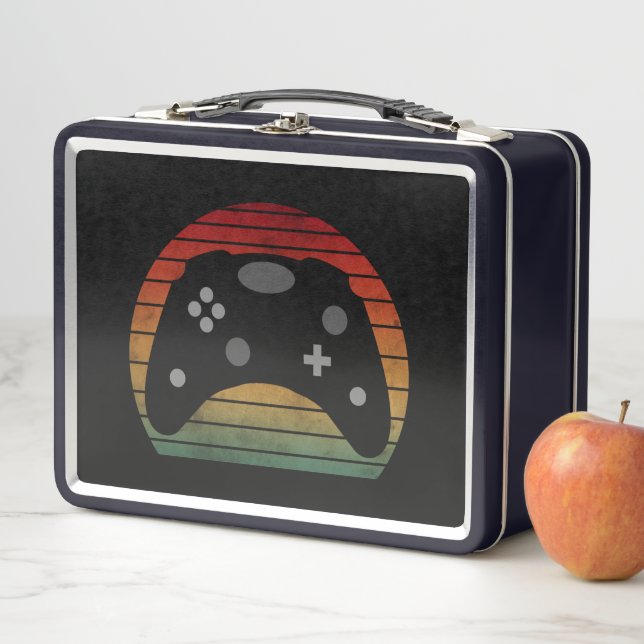 VINTAGE GAMER GAMING GIFT METAL LUNCH BOX (In Situ)