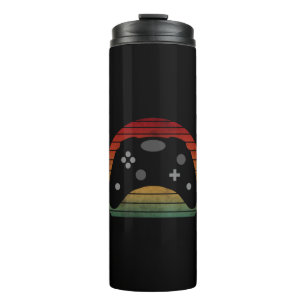 VINTAGE GAMER GAMING GIFT THERMAL TUMBLER