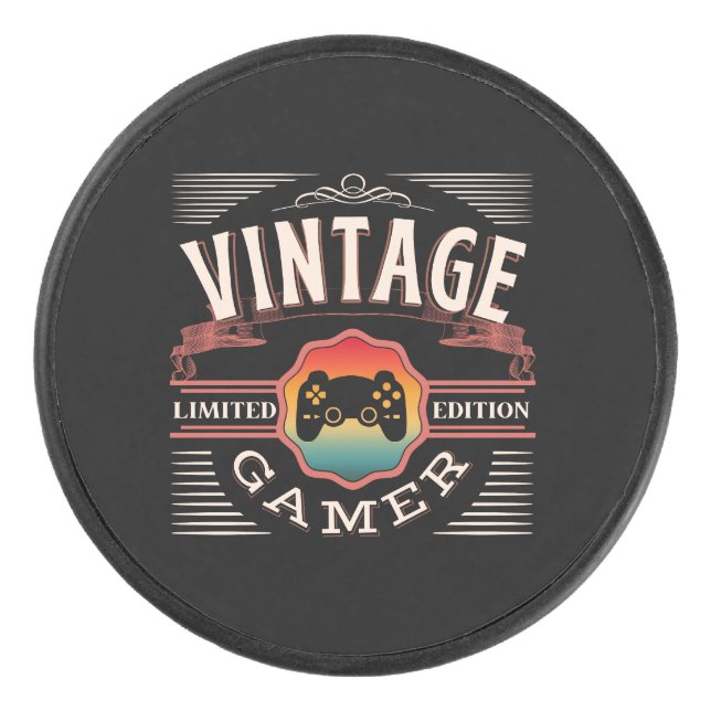 VINTAGE GAMER LIMITED EDITION   HOCKEY PUCK (Front)