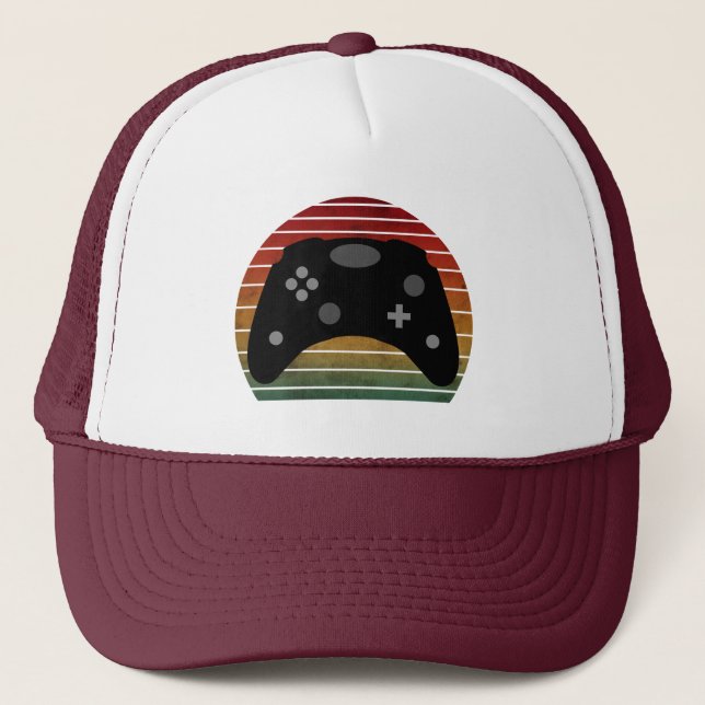 VINTAGE GAMER  TRUCKER HAT (Front)