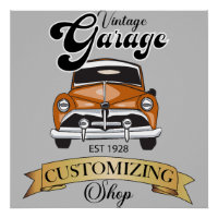 Vintage Garage and Shop Sign