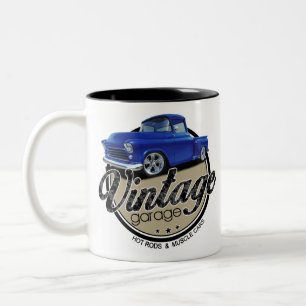 Vintage Garage Step Side Two-Tone Coffee Mug