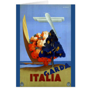 Vintage Garda Italy Europe Air Travel