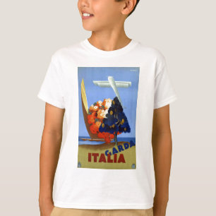 Vintage Garda Italy Europe Air Travel T-Shirt