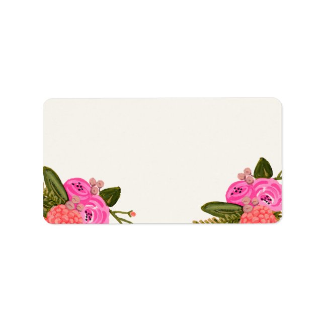 Vintage Garden Address Labels (Blank) (Front)