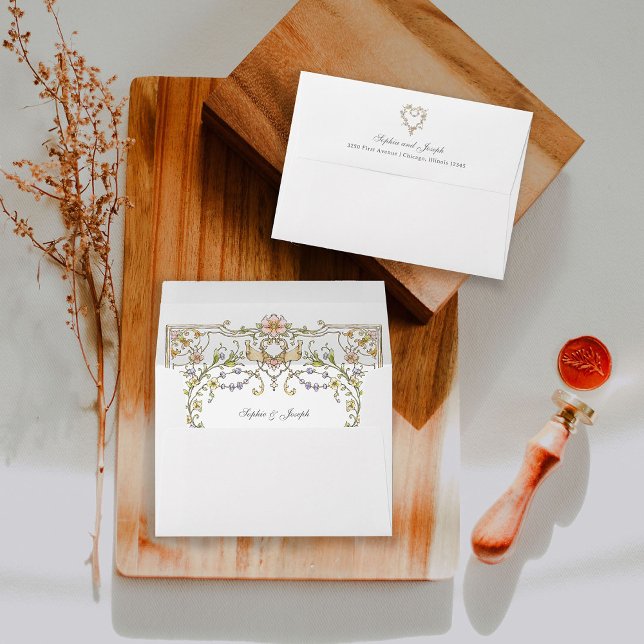 Vintage Garden | Colourful Luxe Wedding Envelope (Creator Uploaded)