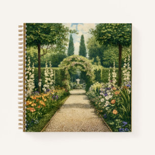 Vintage Garden Ex Libris Bookplate Notebook