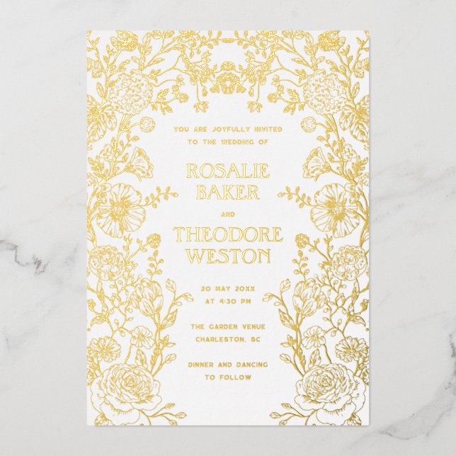 Vintage Garden Floral Wedding (Front)