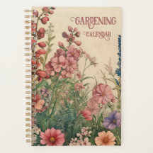 Vintage Garden Flowers Calendar 