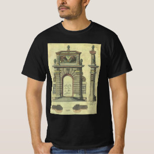 Vintage Garden Gate Arch, Renaissance Architecture T-Shirt