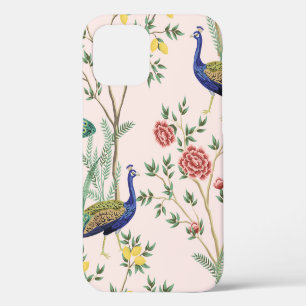 Vintage garden lemon fruit tree, plant, exotic pea iPhone 12 case