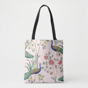 Vintage garden lemon fruit tree, plant, exotic pea tote bag