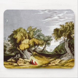 Vintage Garden of Gethsemane Illustration 1846 Mouse Pad