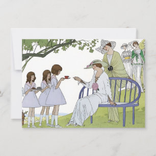 Vintage Garden Tea Party  Card