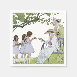 Vintage Garden Tea Party  Napkin