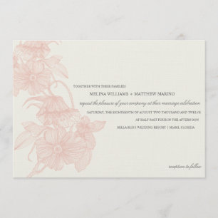 VINTAGE GARDEN   WEDDING INVITATION