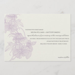 VINTAGE GARDEN WEDDING INVITATION