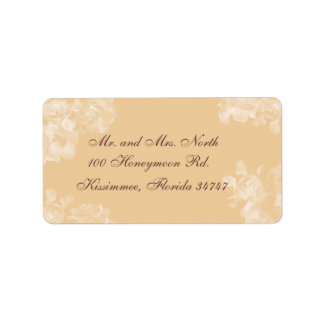 Vintage Gardenia Address Label