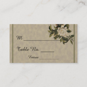 Vintage Gardenia Wedding Place Cards