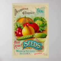 Vintage Gardening Vegetable Seeds Catalogue