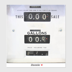 Vintage Gas Pump Face