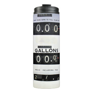 Vintage Gas Pump Face Thermal Tumbler