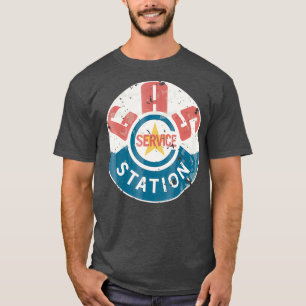 Vintage Gas Station distressed shirts women