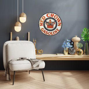 Vintage Gasoline Wall Clock