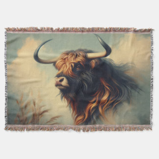Vintage Gaur Throw Blanket