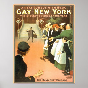 Vintage Gay New York Theatre Poster