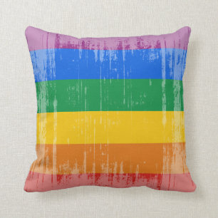Vintage Gay Pride Flag Cushion