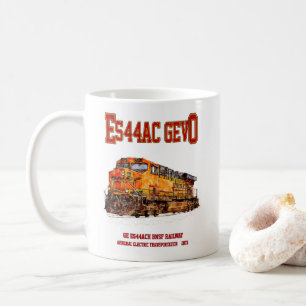 Vintage GE ES44AC GEVO Diesel Locomotive  Coffee Mug